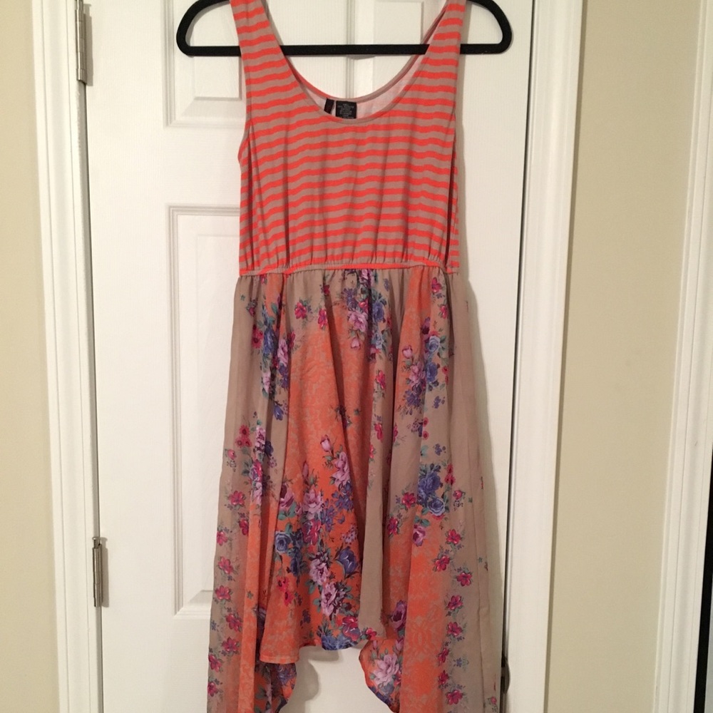Printed handkerchief dress